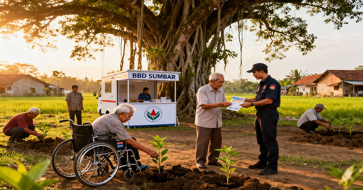Ilustrasi Layanan objek wisata