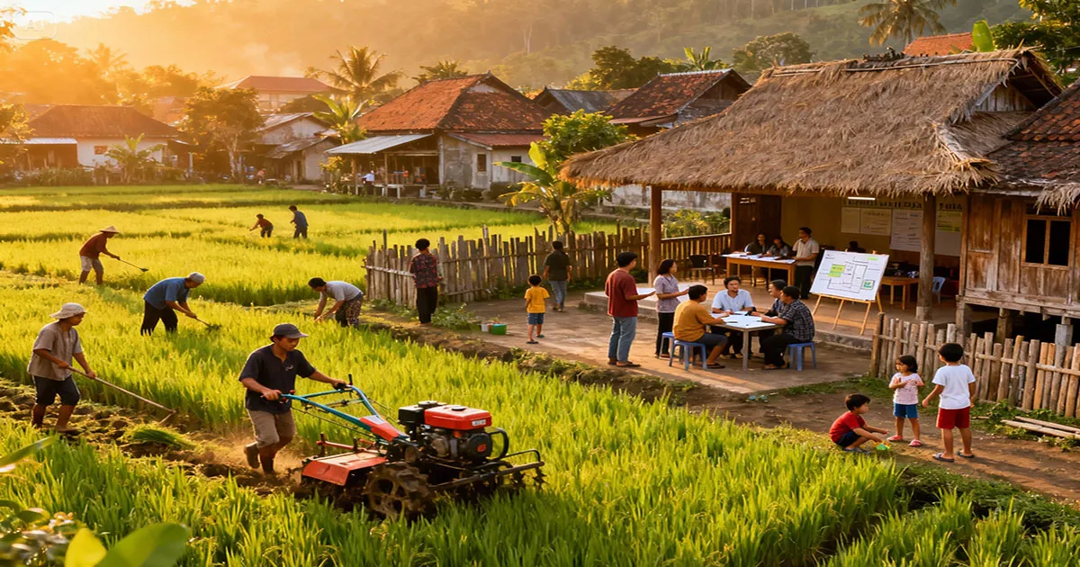 Warga Desa Ini Enggak Pakai Modal, Tapi Bisa Bangun Infrastruktur Mewah!